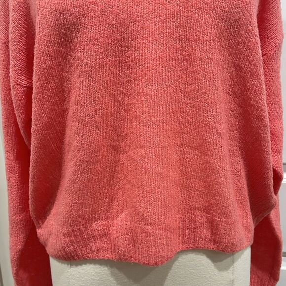 New! JOIE Wool Blend Namio Sweater Button Detail Color: Rose Size Large - Picture 5 of 15
